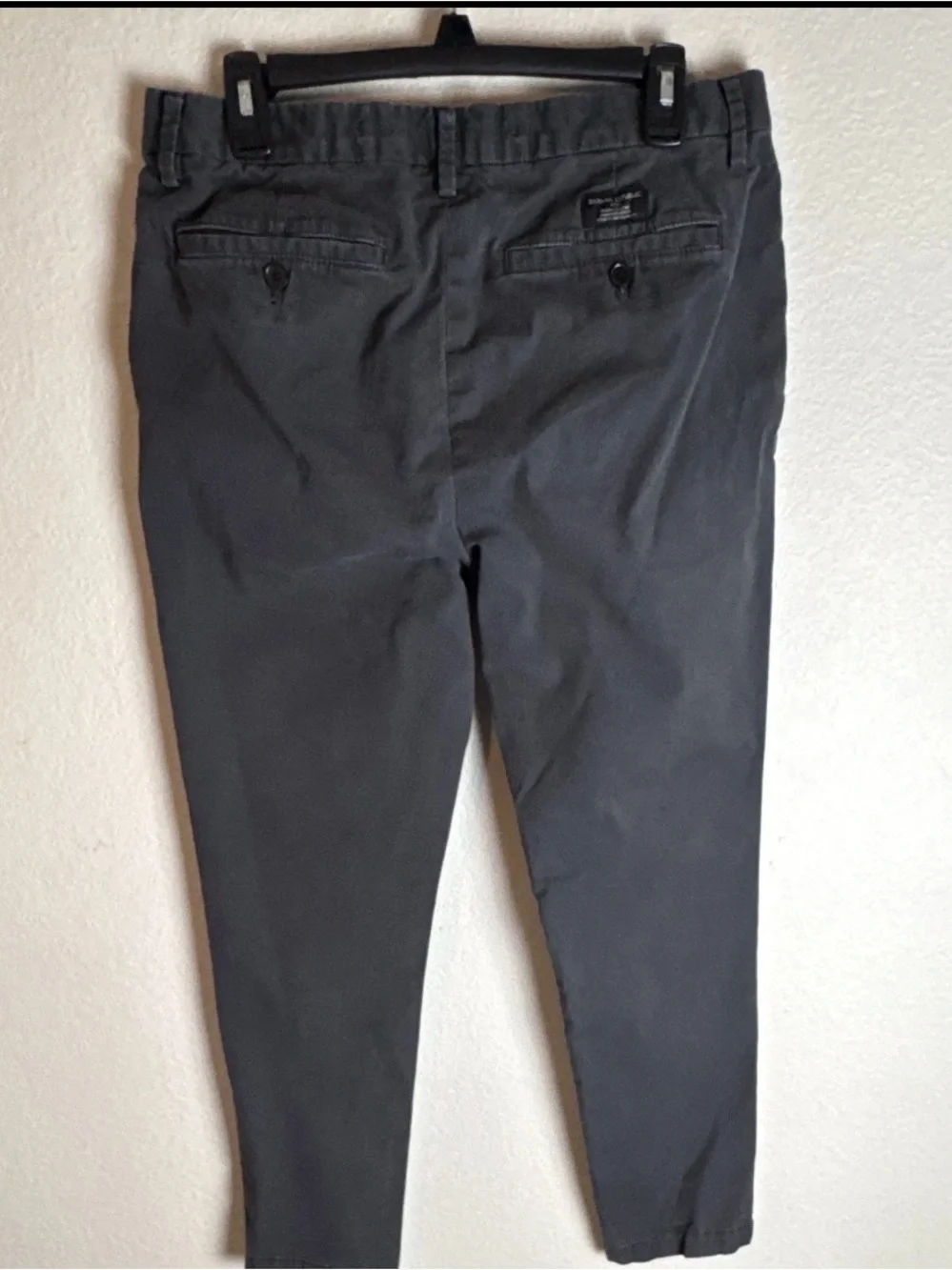 Banana Republic Men's Lived In Chino Slim Fit Dark Gray 32W 30L
